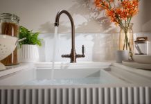 Get the fluted look with Abode’s new Ornate kitchen tap collection